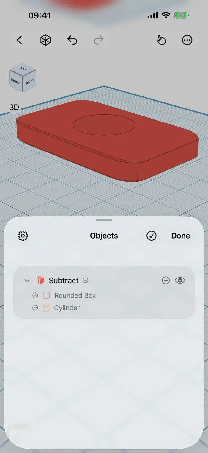 Shapely 3D running on an iPhone (3/4)