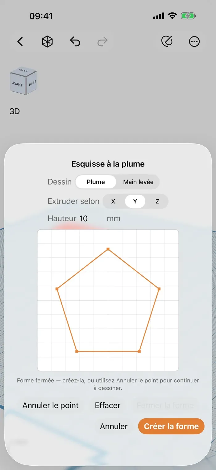 Shapely 3D sur un iPhone (4/4)