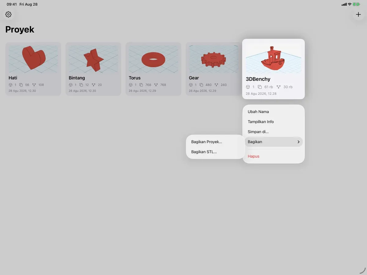 Shapely 3D di iPad (3/4)