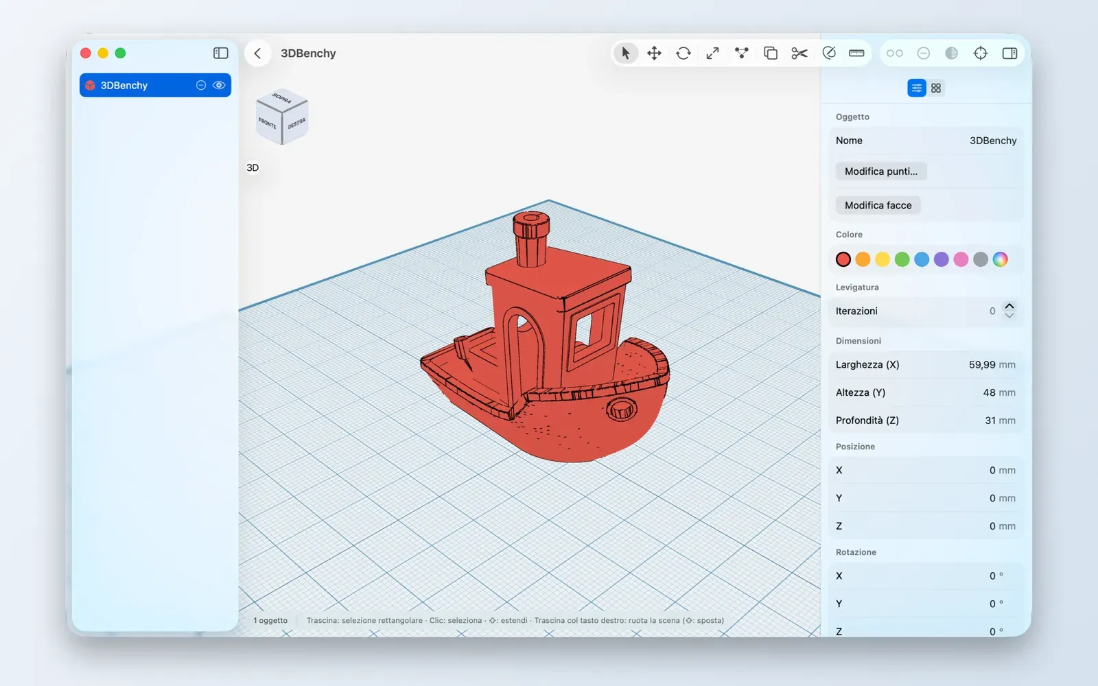 Shapely 3D in esecuzione su Mac (1/4)