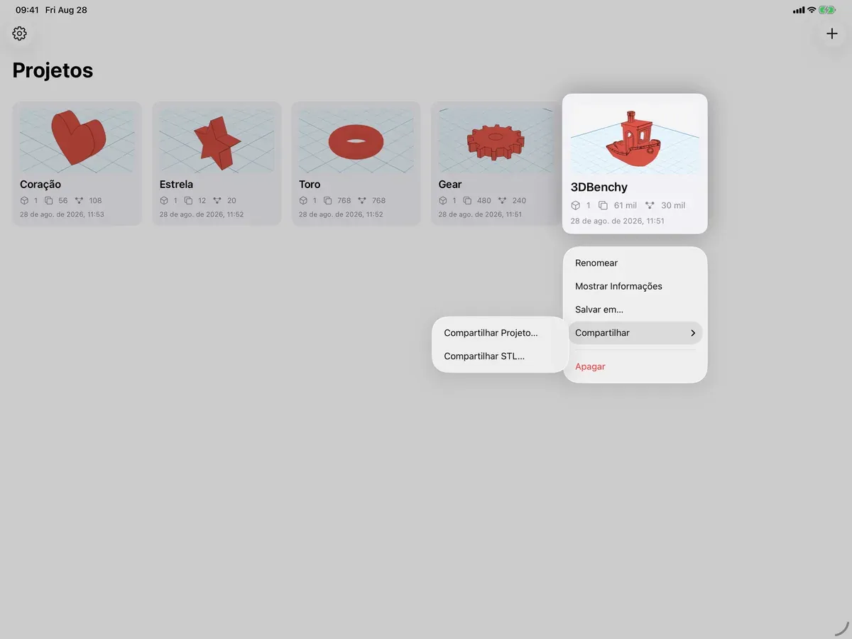 Shapely 3D num iPad (3/4)